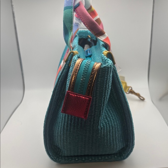 Kurt Geiger London small Southbank Shopper Bag in aqua blue NWT - Picture 7 of 12